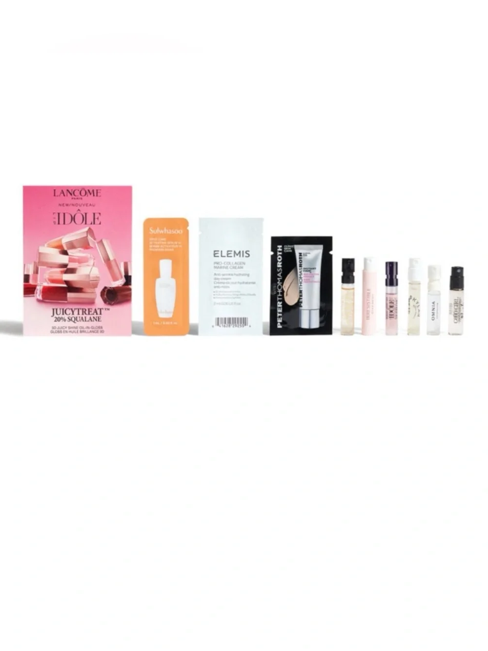 Macy's Pink Metallic Makeup Pouch with Sample Beauty Kit